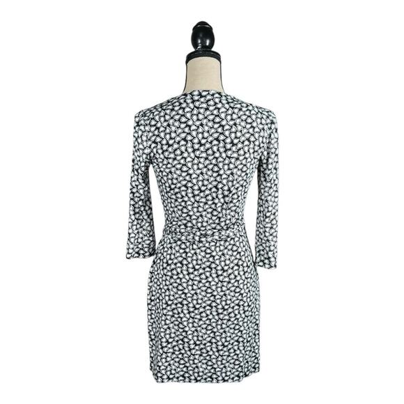 Diane Von Furstenberg New Julian Two Mini Wrap Dress In Heart Print - Picture 5 of 6